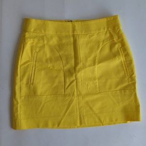 Banana Republic Yellow Mini Skirt
